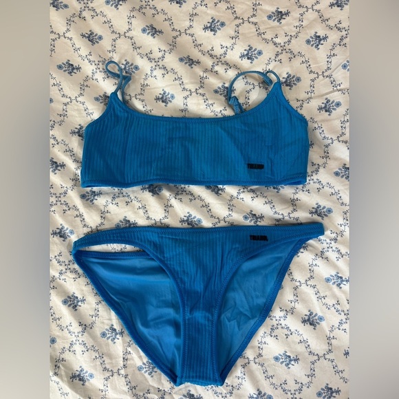 Triangl Blue Bikini Set – Size Small - Picture 1 of 5